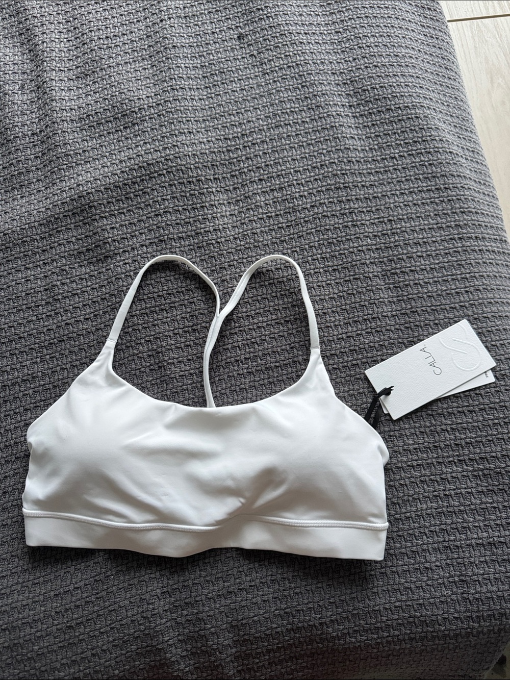 Calia Women’s White Seamless Bralette - Lightweight Support
